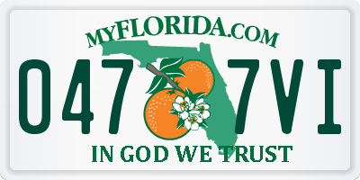 FL license plate 0477VI