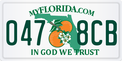 FL license plate 0478CB