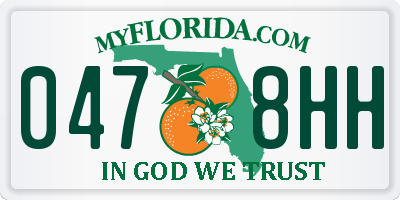 FL license plate 0478HH