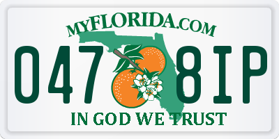 FL license plate 0478IP