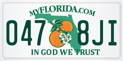 FL license plate 0478JI
