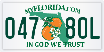 FL license plate 0478OL