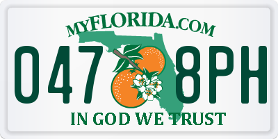 FL license plate 0478PH