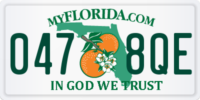 FL license plate 0478QE