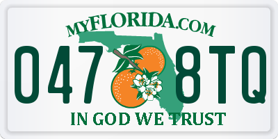 FL license plate 0478TQ