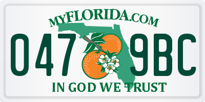 FL license plate 0479BC