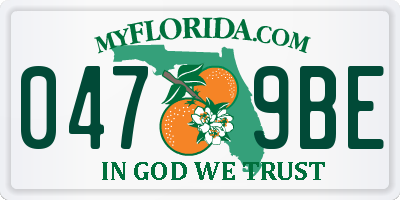 FL license plate 0479BE