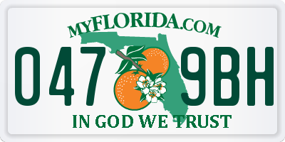 FL license plate 0479BH