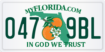 FL license plate 0479BL