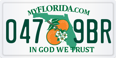 FL license plate 0479BR