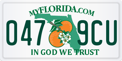 FL license plate 0479CU
