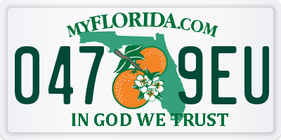 FL license plate 0479EU