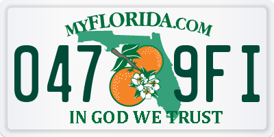 FL license plate 0479FI
