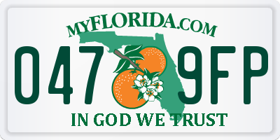 FL license plate 0479FP