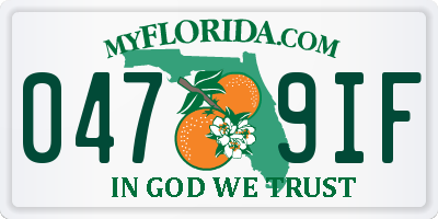 FL license plate 0479IF