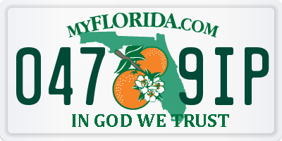FL license plate 0479IP