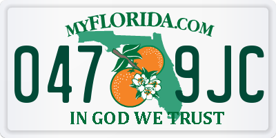 FL license plate 0479JC