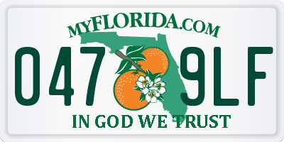 FL license plate 0479LF