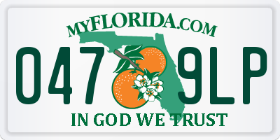 FL license plate 0479LP