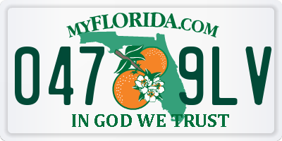 FL license plate 0479LV