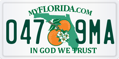 FL license plate 0479MA