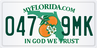 FL license plate 0479MK
