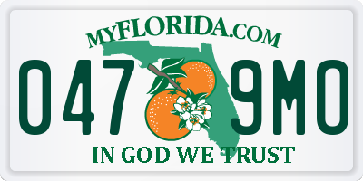 FL license plate 0479MO