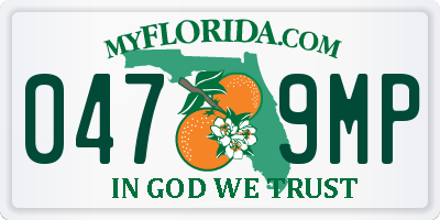 FL license plate 0479MP