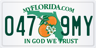FL license plate 0479MY