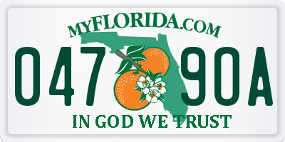 FL license plate 0479OA