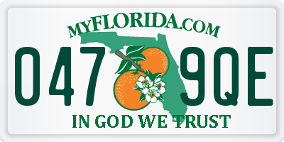 FL license plate 0479QE