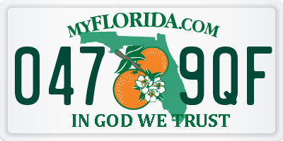 FL license plate 0479QF