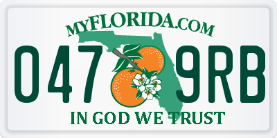 FL license plate 0479RB