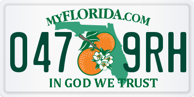 FL license plate 0479RH