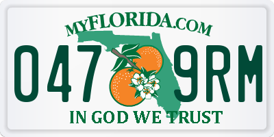 FL license plate 0479RM