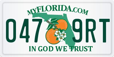 FL license plate 0479RT