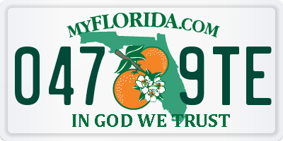 FL license plate 0479TE