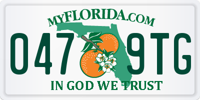 FL license plate 0479TG