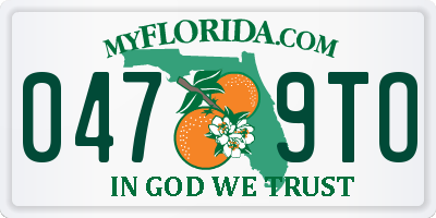 FL license plate 0479TO