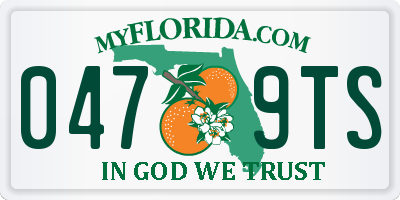 FL license plate 0479TS