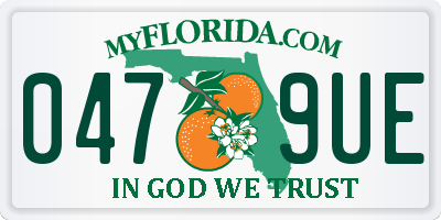 FL license plate 0479UE