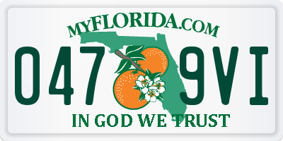 FL license plate 0479VI