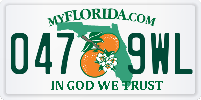 FL license plate 0479WL