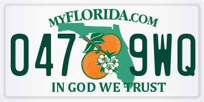 FL license plate 0479WQ