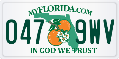 FL license plate 0479WV