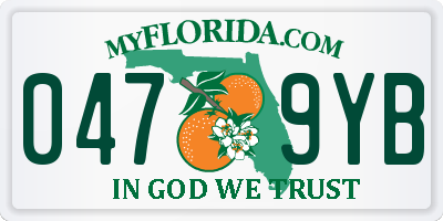 FL license plate 0479YB