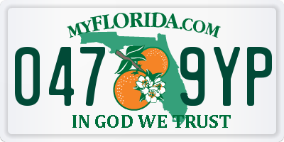 FL license plate 0479YP