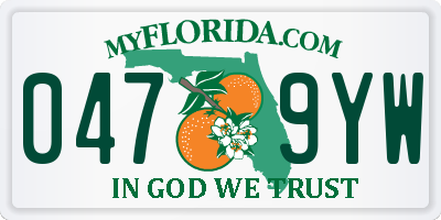 FL license plate 0479YW