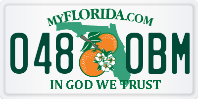 FL license plate 0480BM
