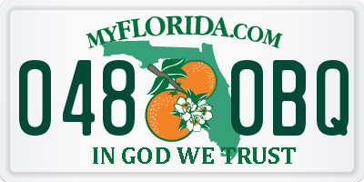 FL license plate 0480BQ